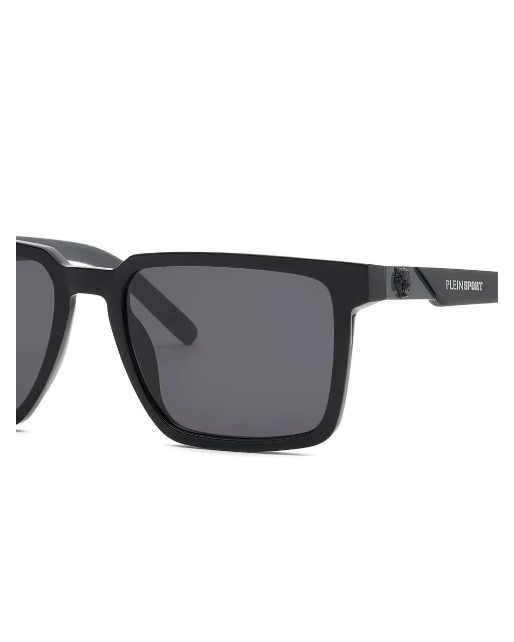 Philipp Plein Touchdown Sonnenbrille Mit Eckigem Gestell in Black für Herren