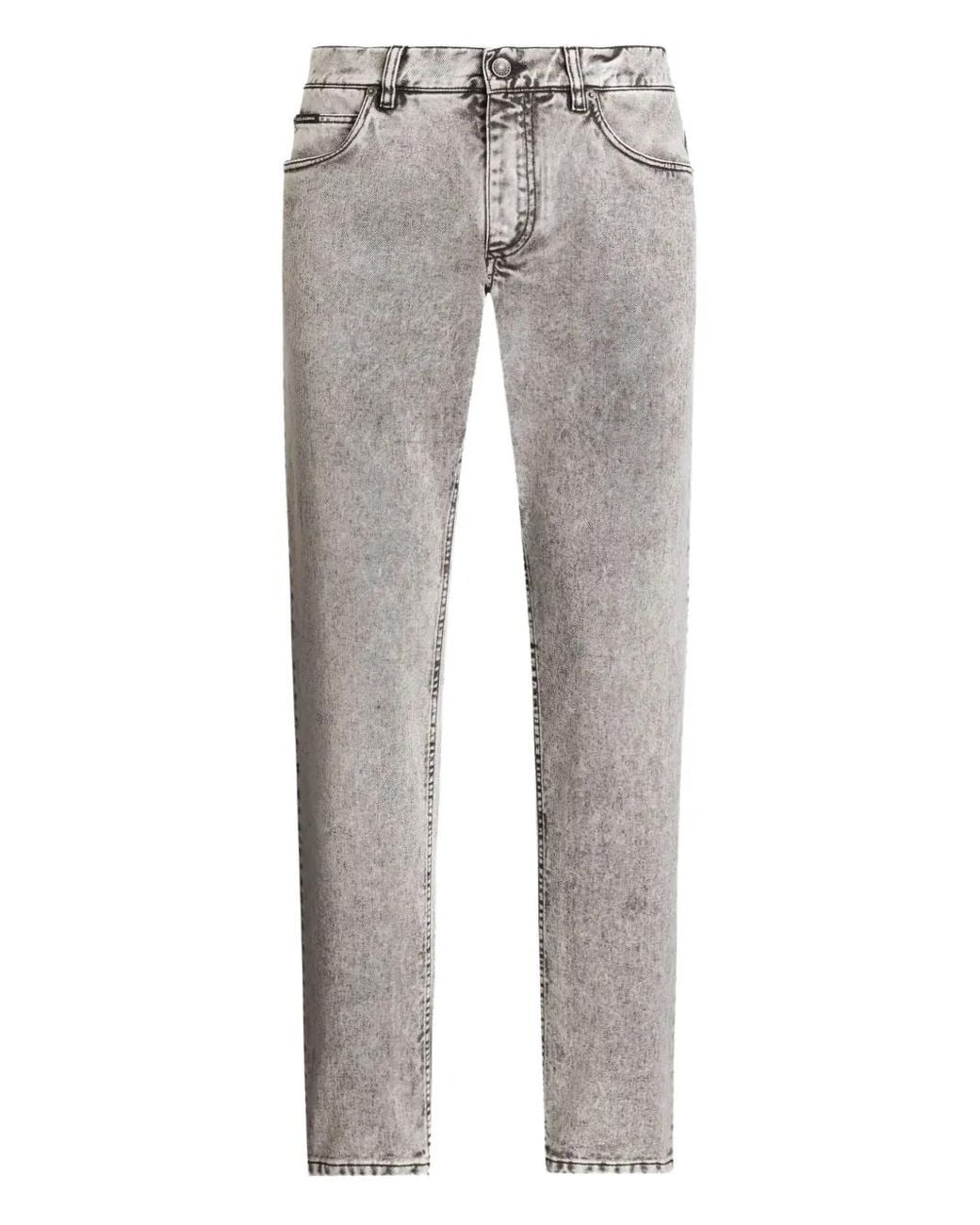 Dolce & Gabbana Gray Regular Cotton Jeans for men