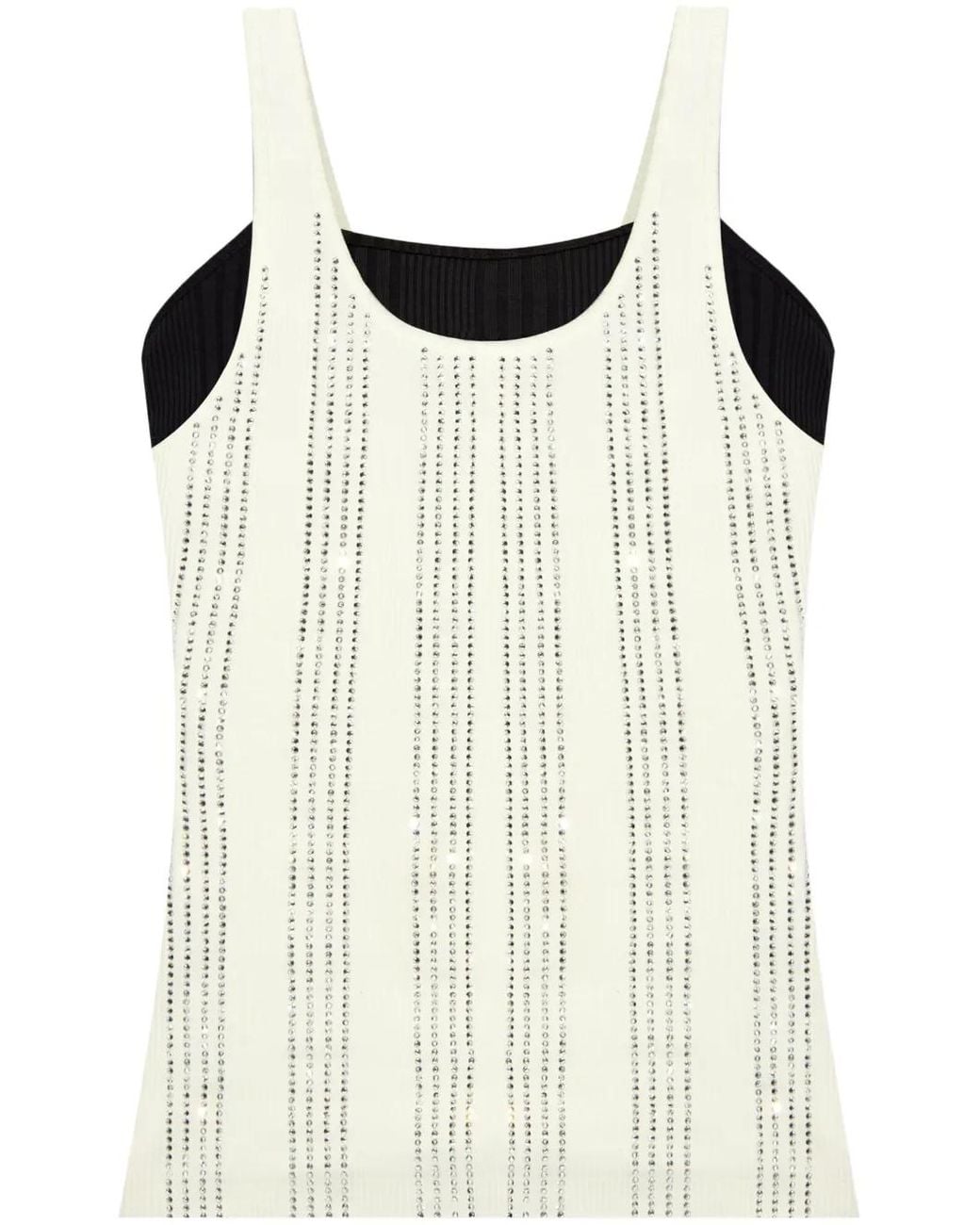 The Attico Natural Double-Layered Top