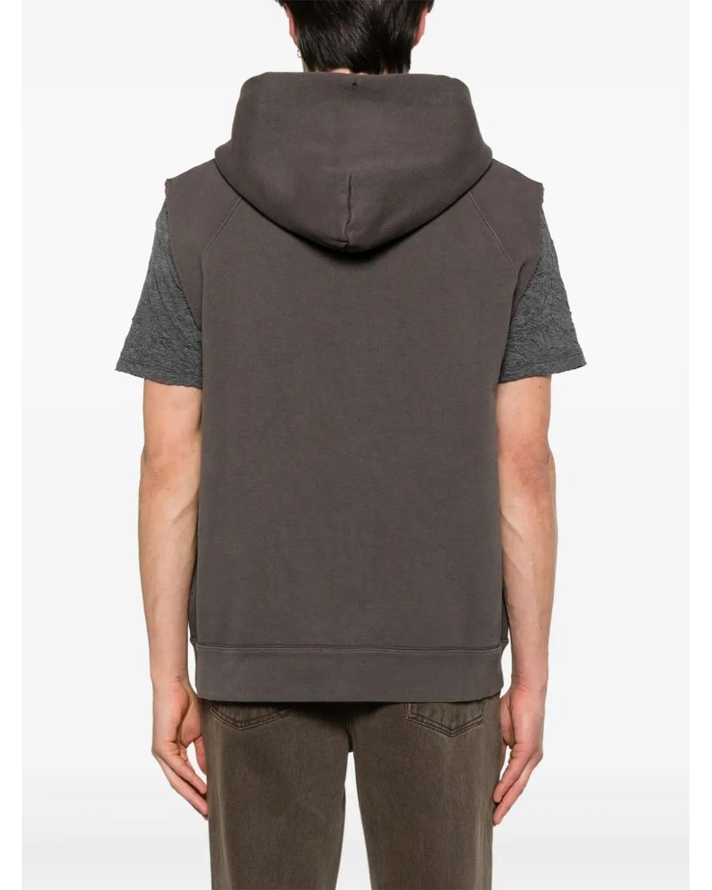 Our Legacy Gray Motor Hood Vest for men