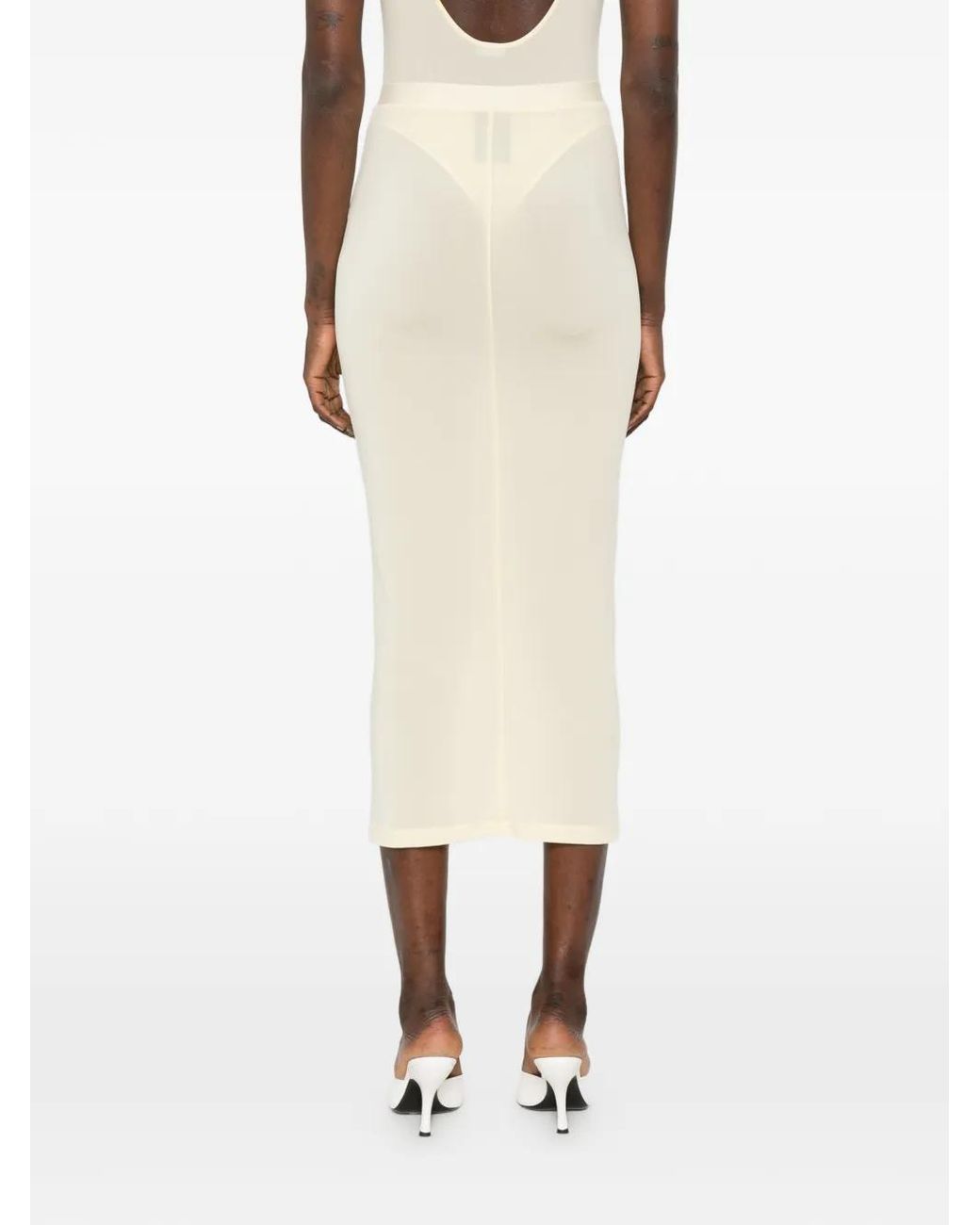 Wardrobe NYC White Sheer Skirt