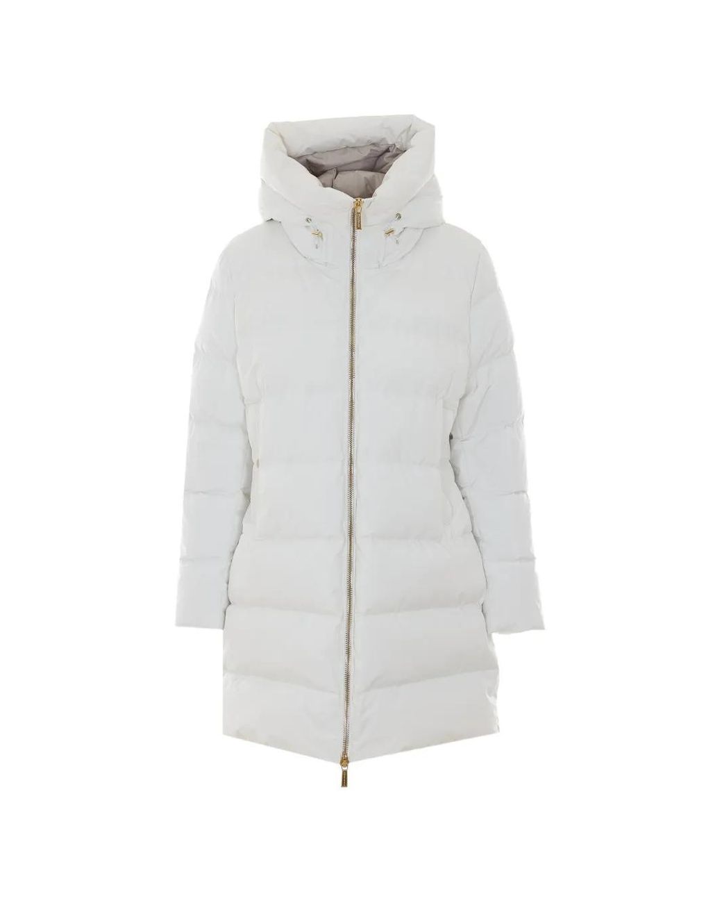 Moorer White Klie Hooded Down Coat