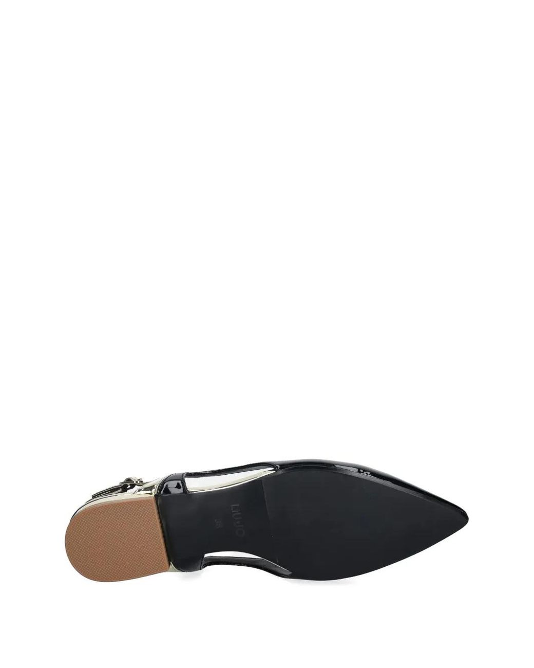 Liu Jo Black Pointed-Toe Flat Pumps