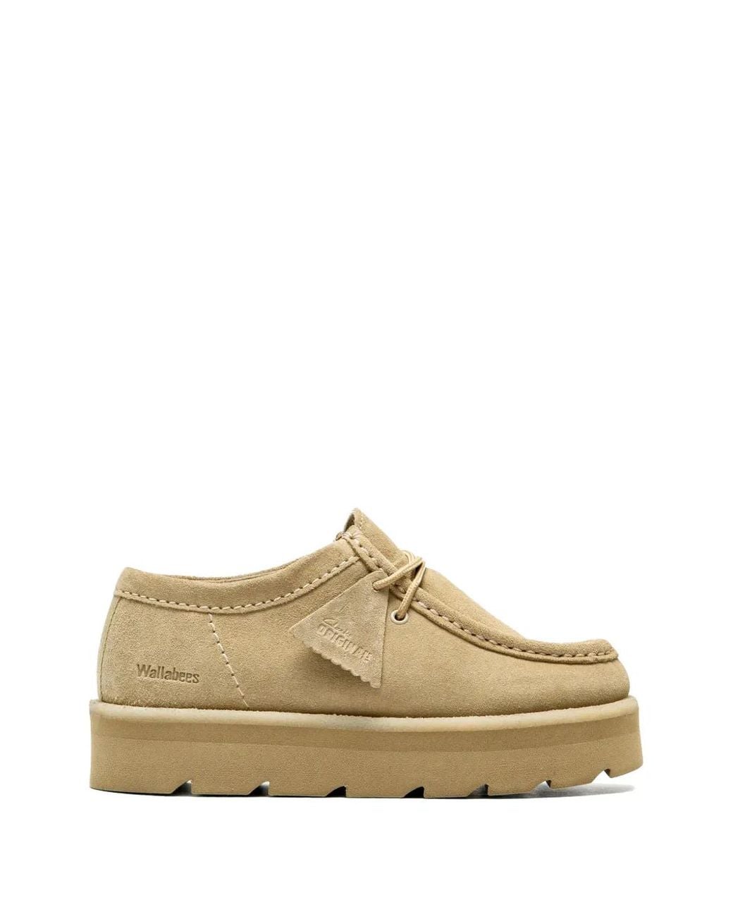 Clarks White Meare Wallabee Wmns Stiefel Mit Plateau