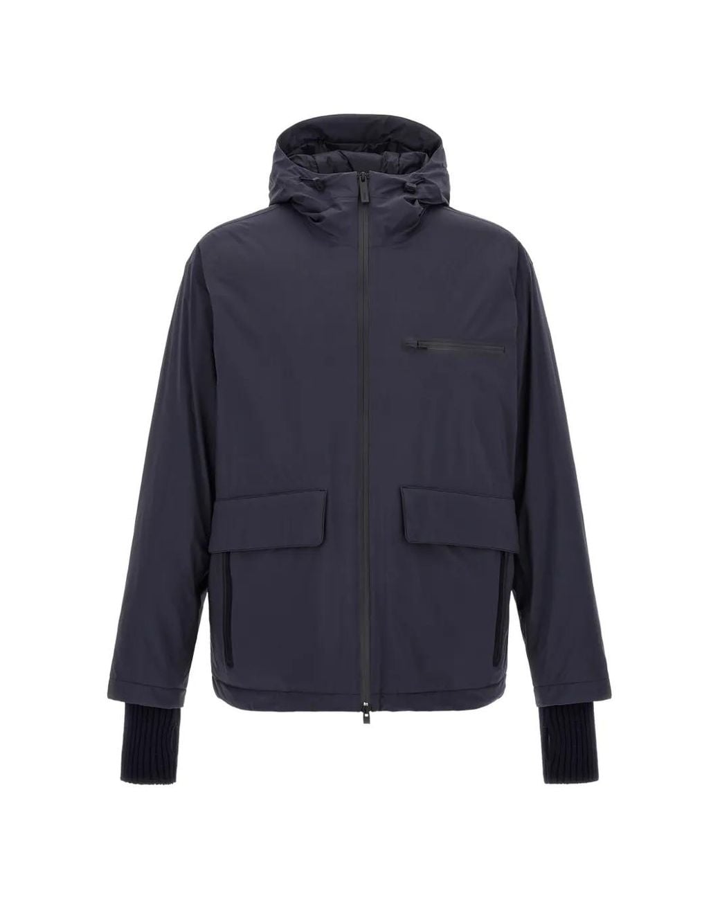 Laminar Blue Gore-Tex Hooded Jacket for men