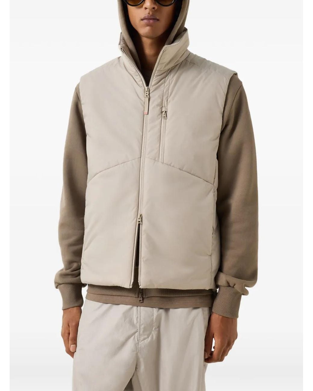 Bogner Fire + Ice Natural Emilian Padded High-Neck Gilet for men