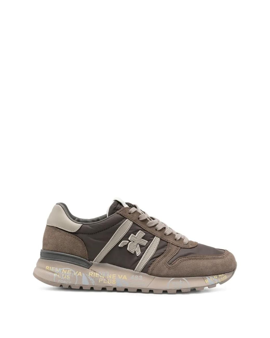 Premiata Gray Lander Lace-Up Sneakers for men