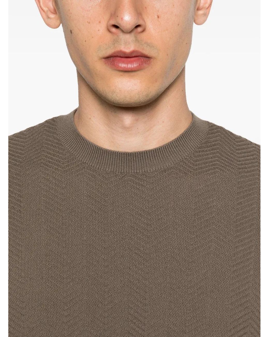 Emporio Armani Brown Short-Sleeve T-Shirt for men
