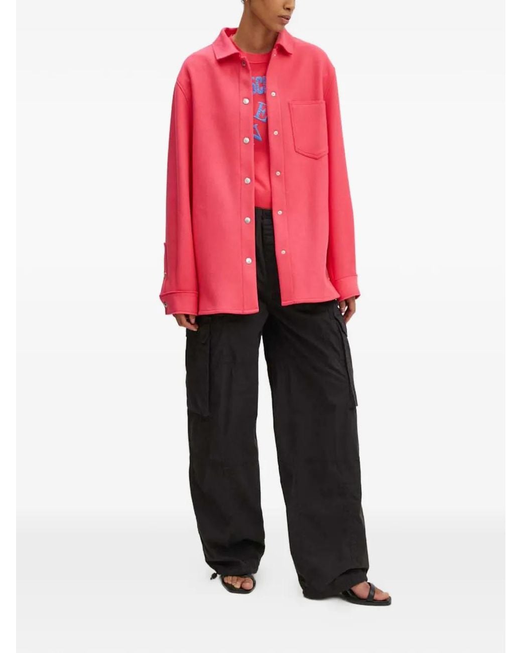 Moschino Pink Button Pocket Jacket