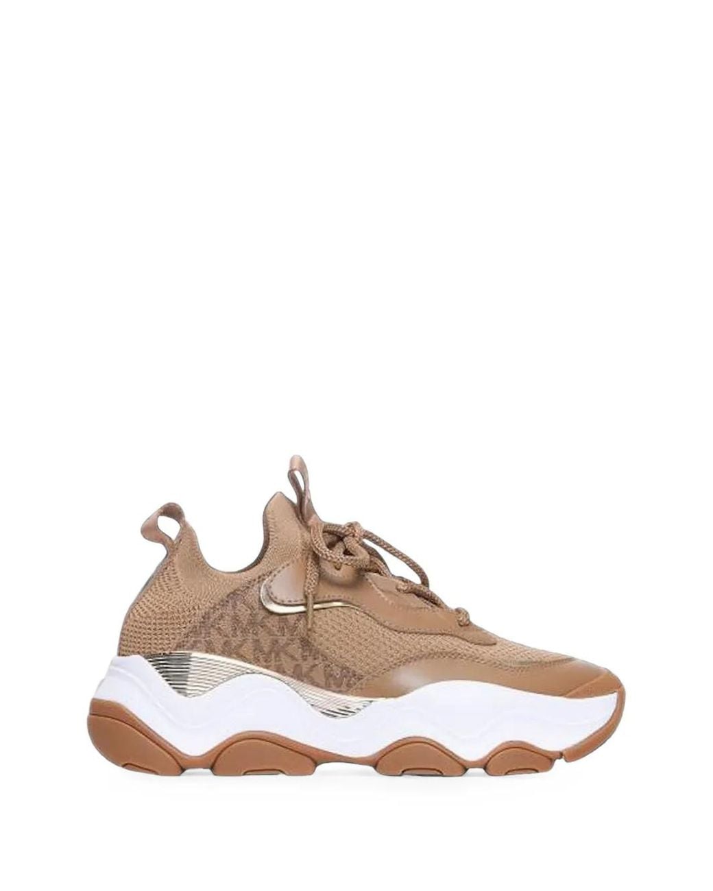 Michael Kors Brown Atlas Logo-Print Sneakers