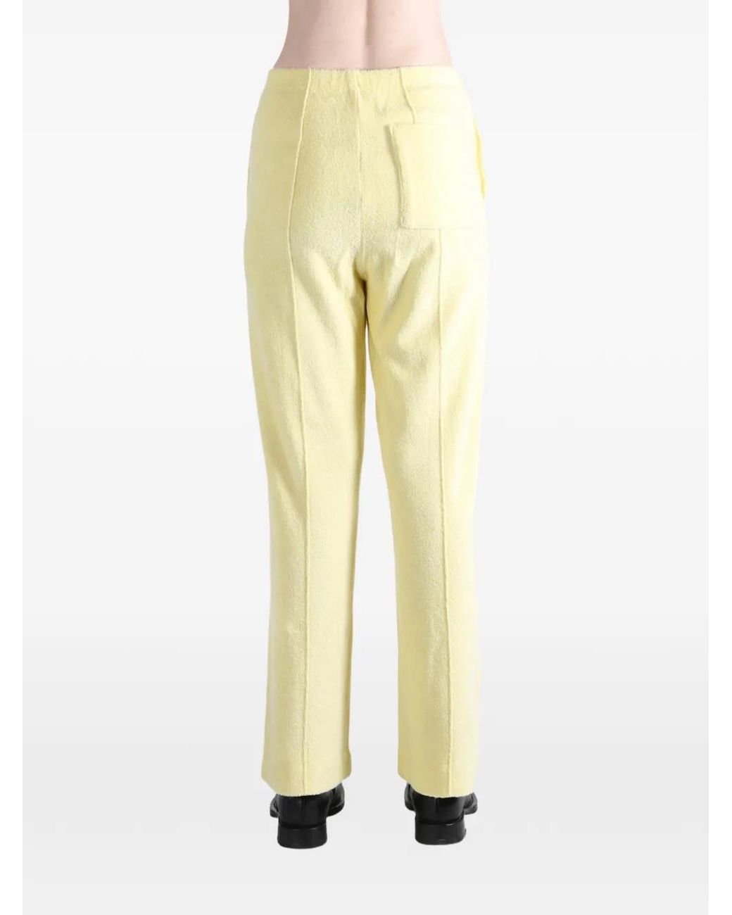 Auralee Yellow Seamed Trousers