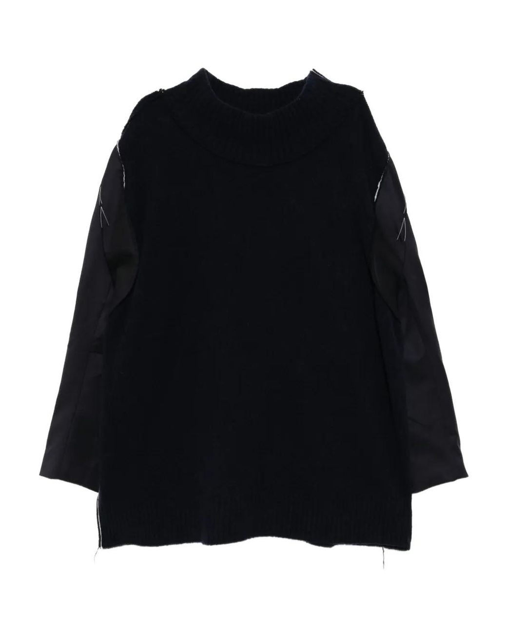 SONIA CARRASCO Black Roll Neck Sweatshirt for men