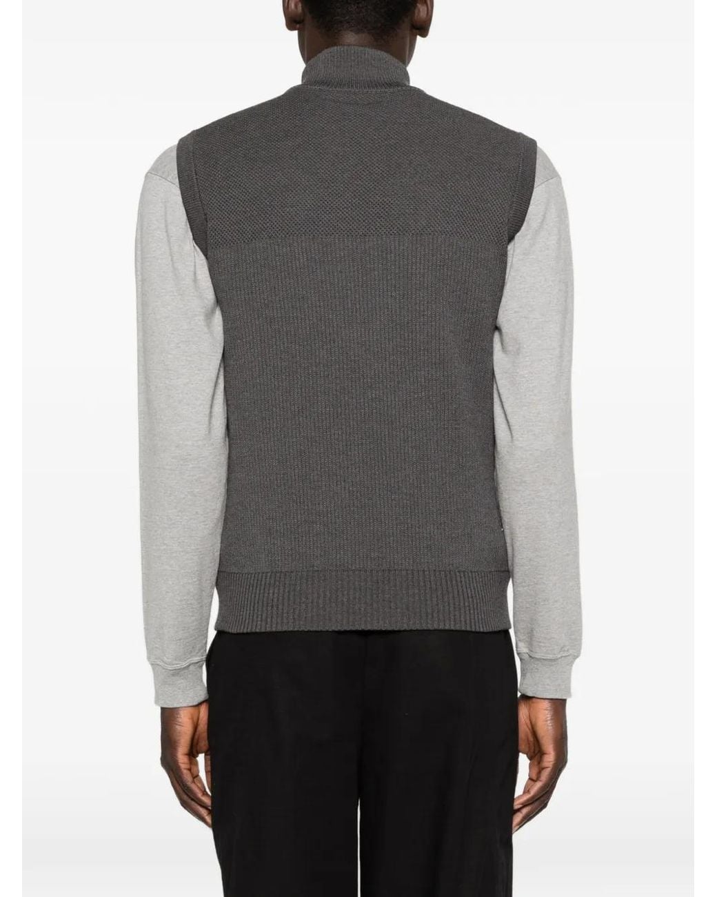 Canada Goose Gray Hybridge Quilted Knit Vest for men