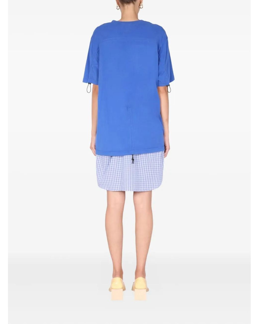 1/OFF Blue Drawstring Dress