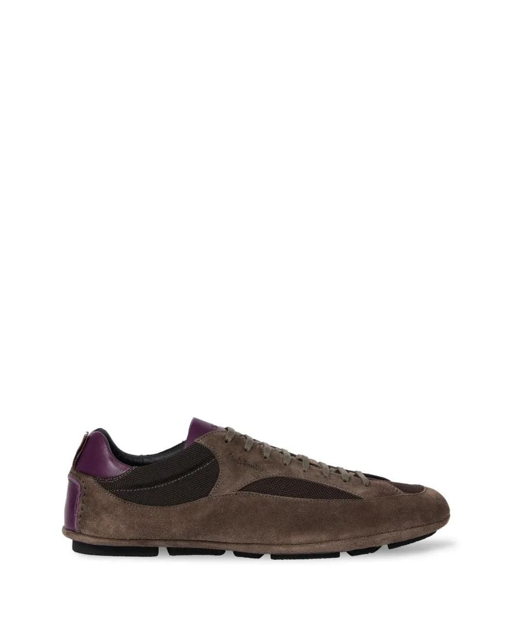 Paul Smith Brown Shoe "Marini" Mauve Sneakers for men