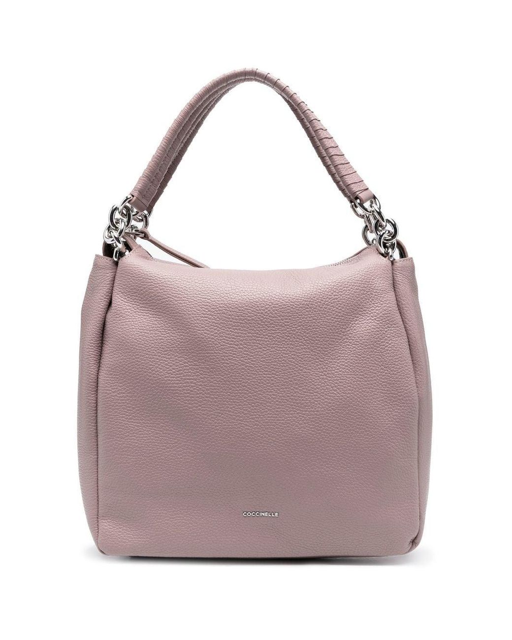 Coccinelle Maelody Leather Tote Bag in Pink | Lyst