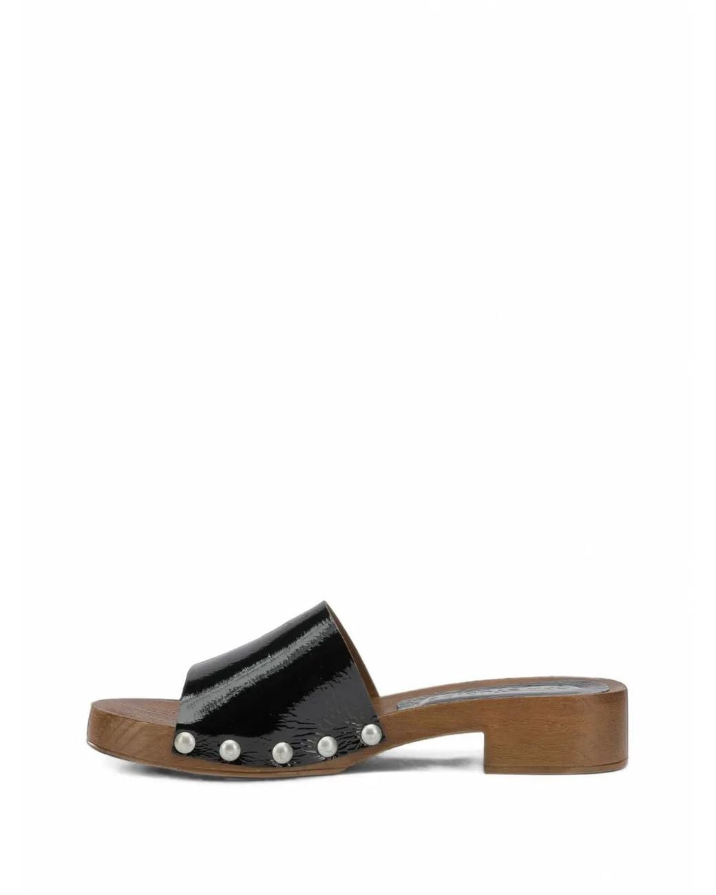 COPENHAGEN White Studded Leather Heeled Sandals