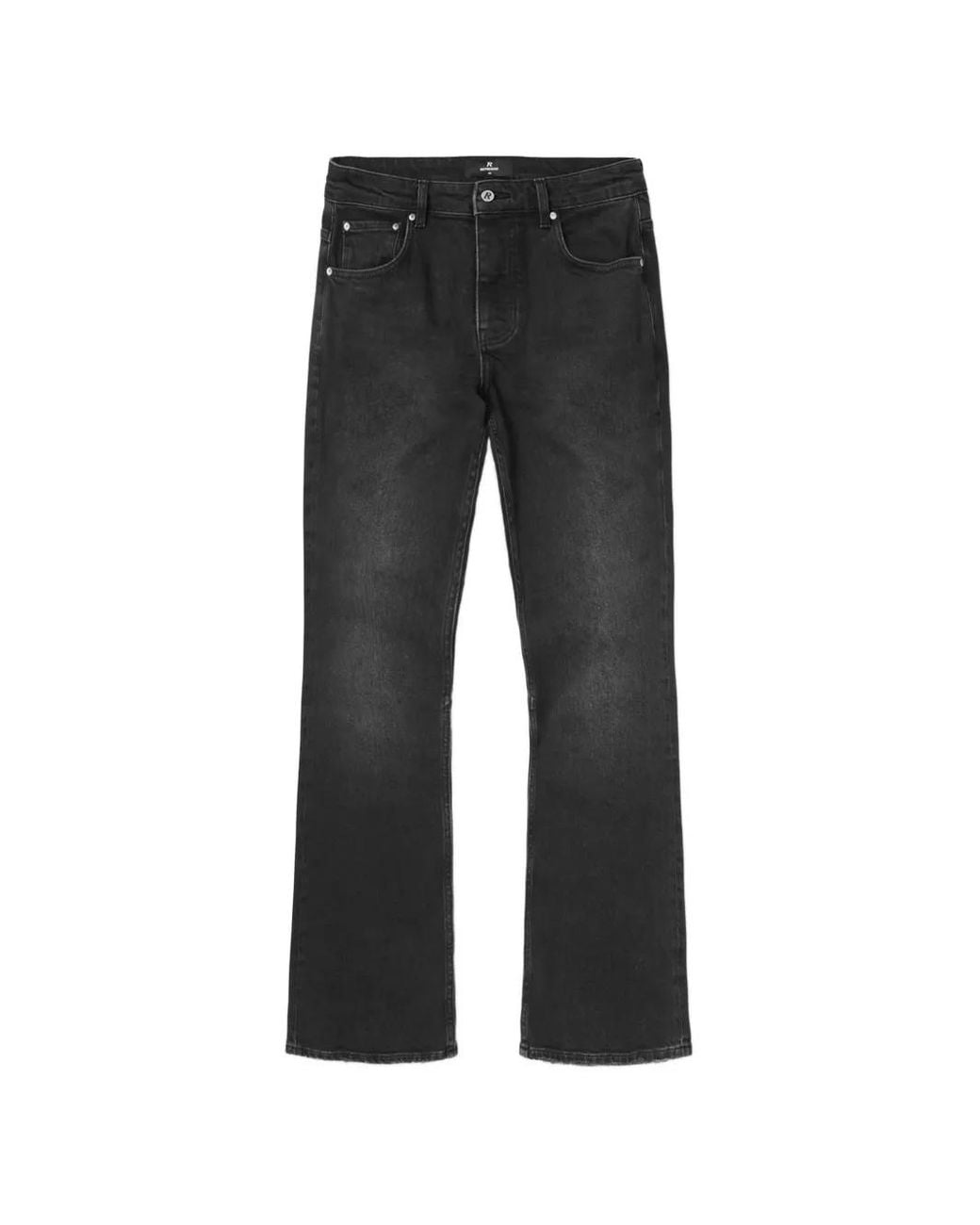 Represent Black Kick Flare Jeans for men