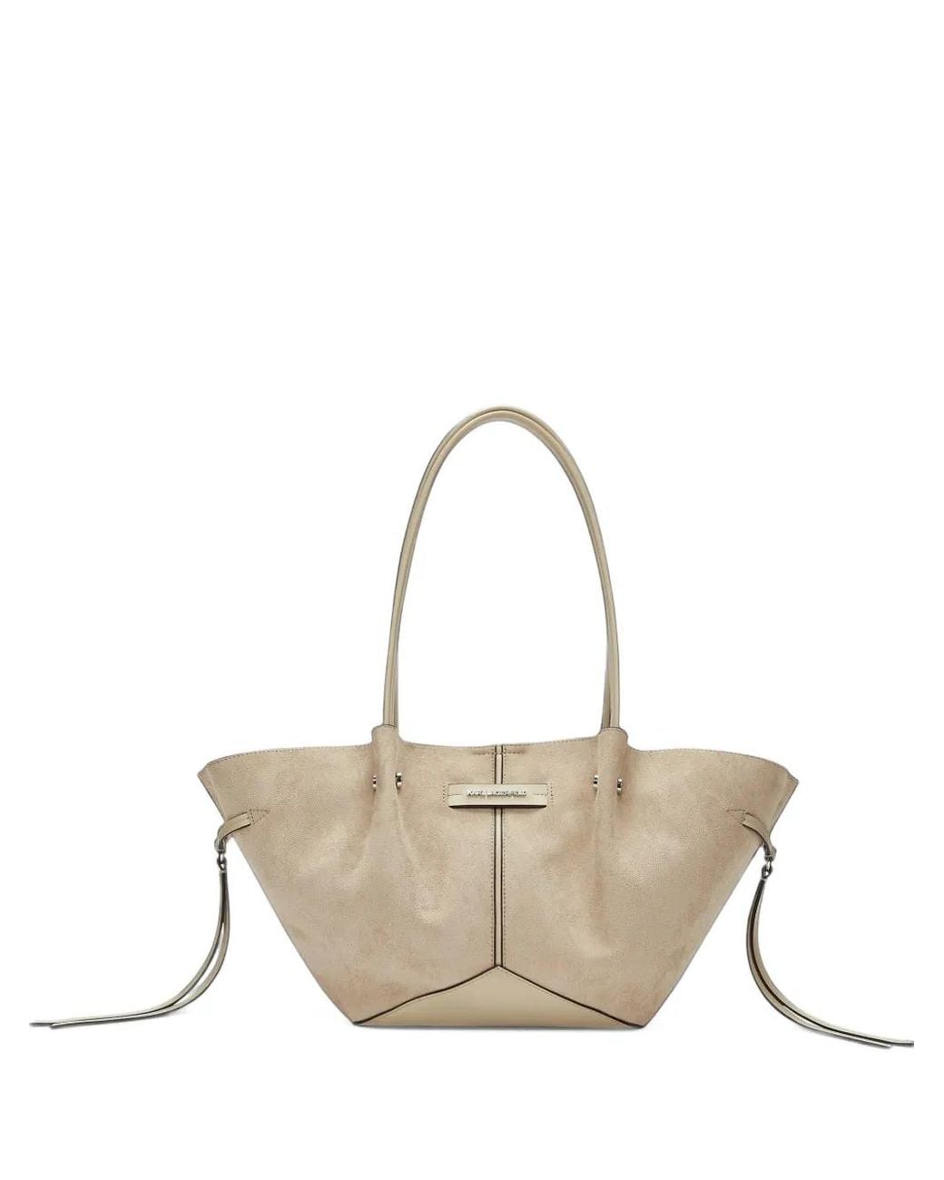 Karl Lagerfeld White K/Pierced Tote Bag