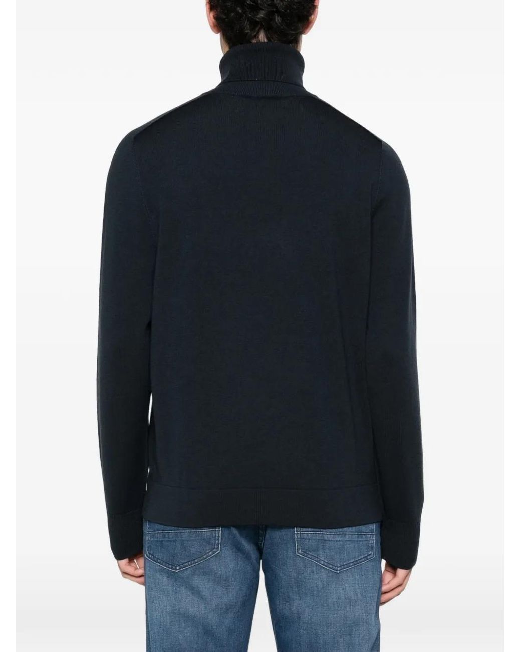 Marc O' Polo Black Turtle-Neck Sweater for men