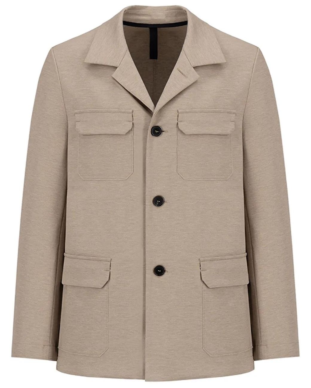 Harris Wharf London Natural Blazer À Poches Plaquées for men