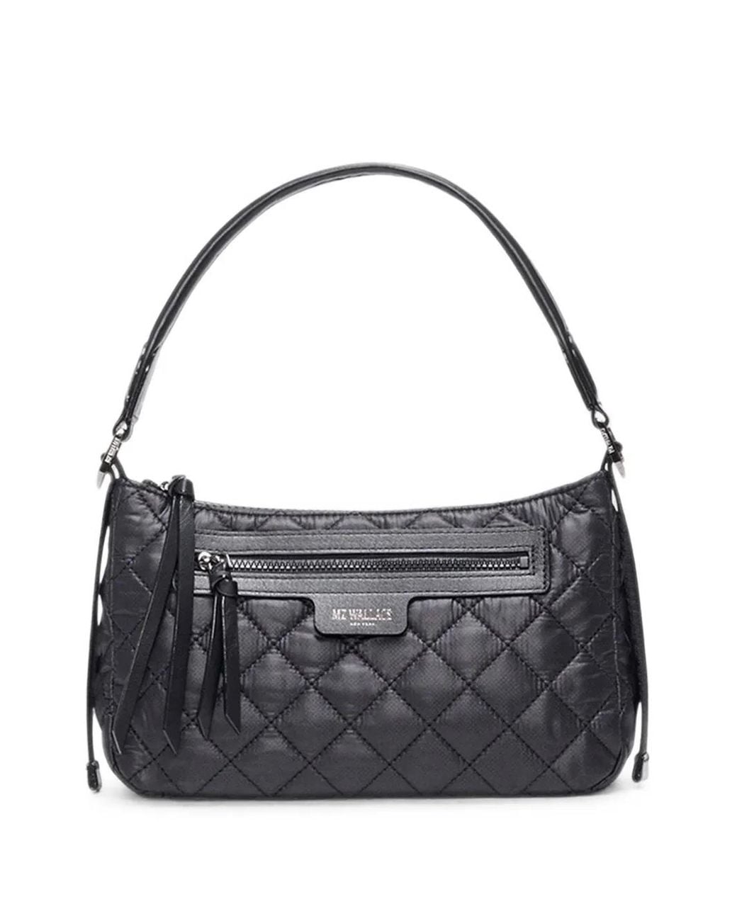 MZ Wallace Black Small Park Quilted Shoulder Bag