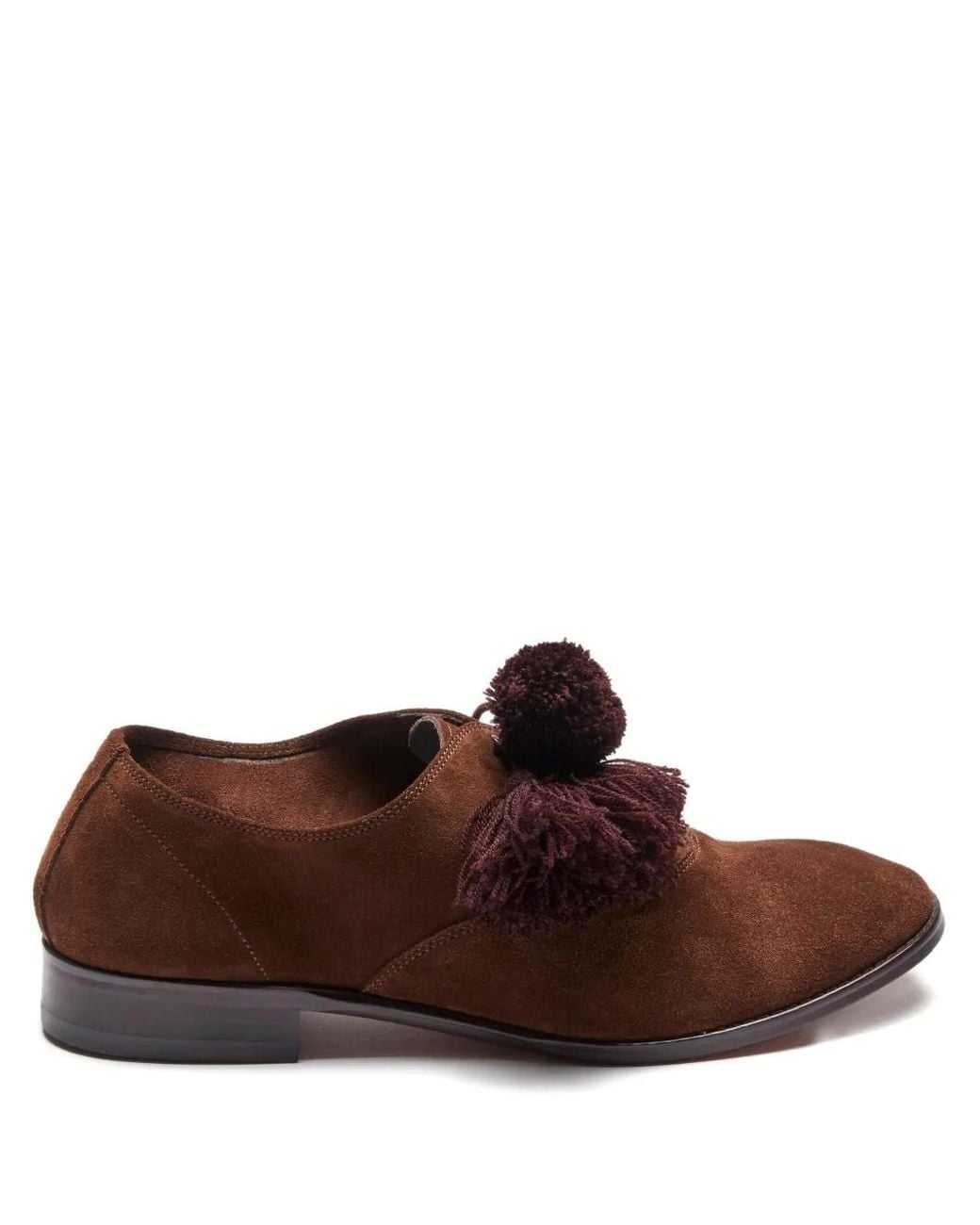 Suicoke Brown Loafer Mit Pompons