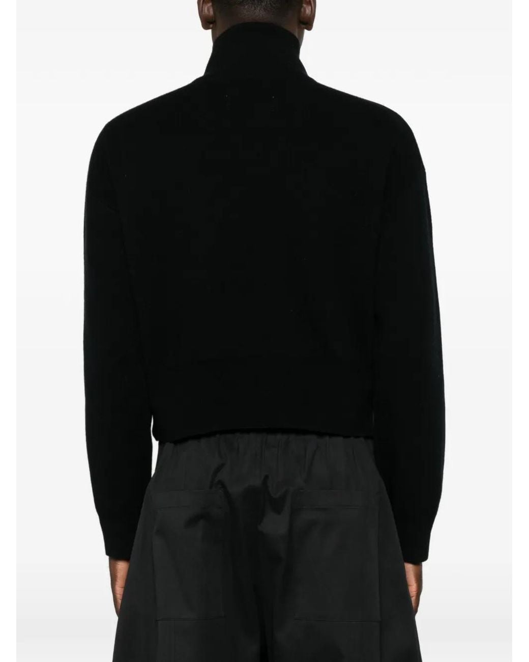 Extreme Cashmere Black Zip-Up Knitted Cardigan
