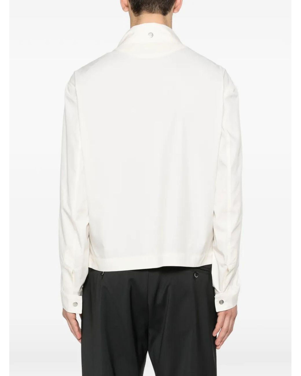 Brunello Cucinelli White Water-Resistant Blouson Jacket for men