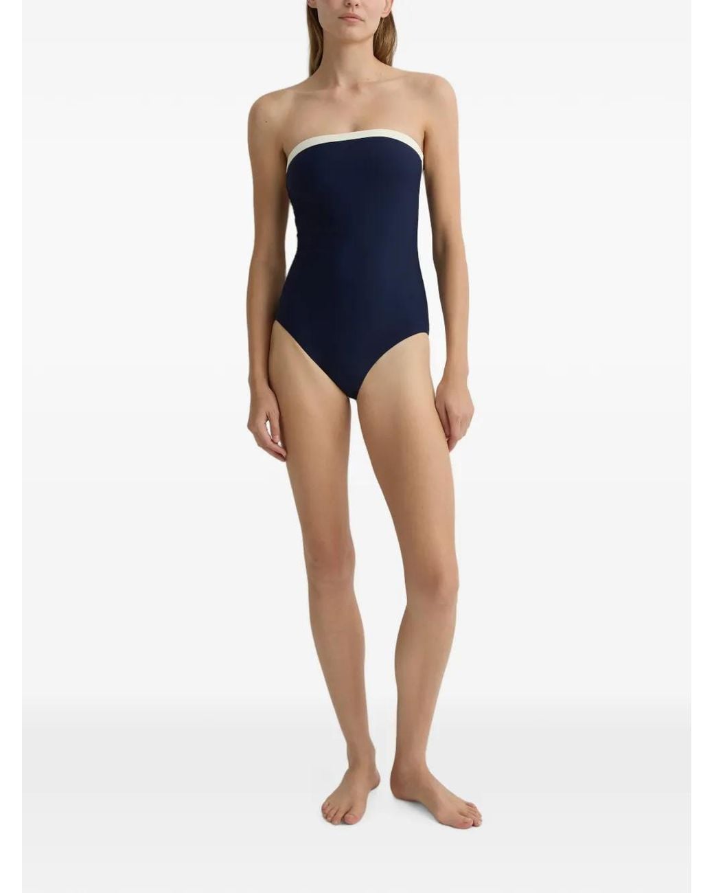 Bondi Born Blue Romy Strapless Swimsuit