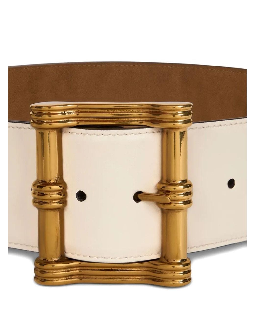 Etro Natural Reversible Leather Belt