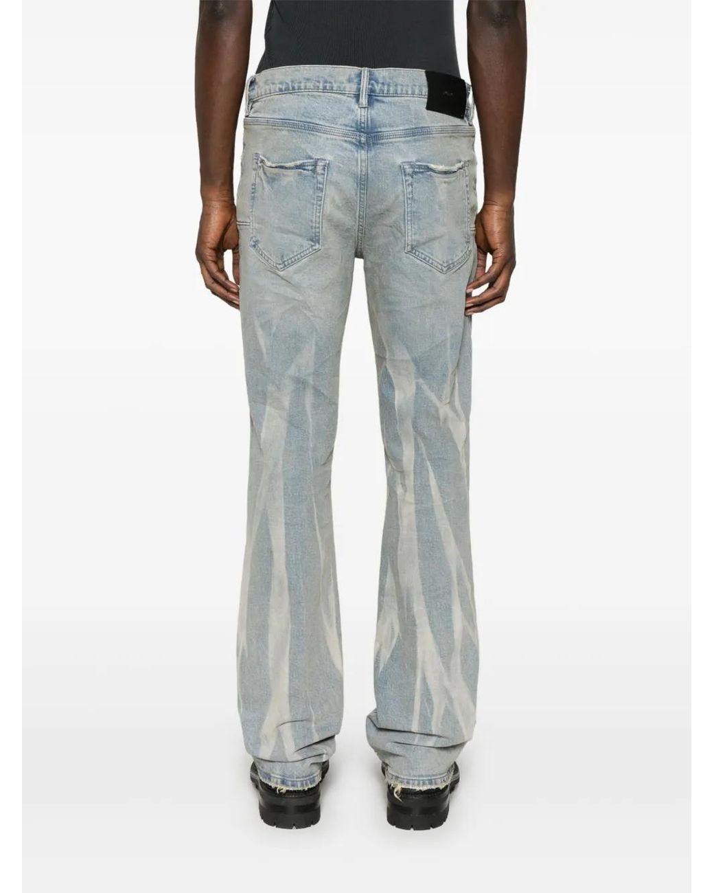 Purple Brand Blue Flared Jeans for men