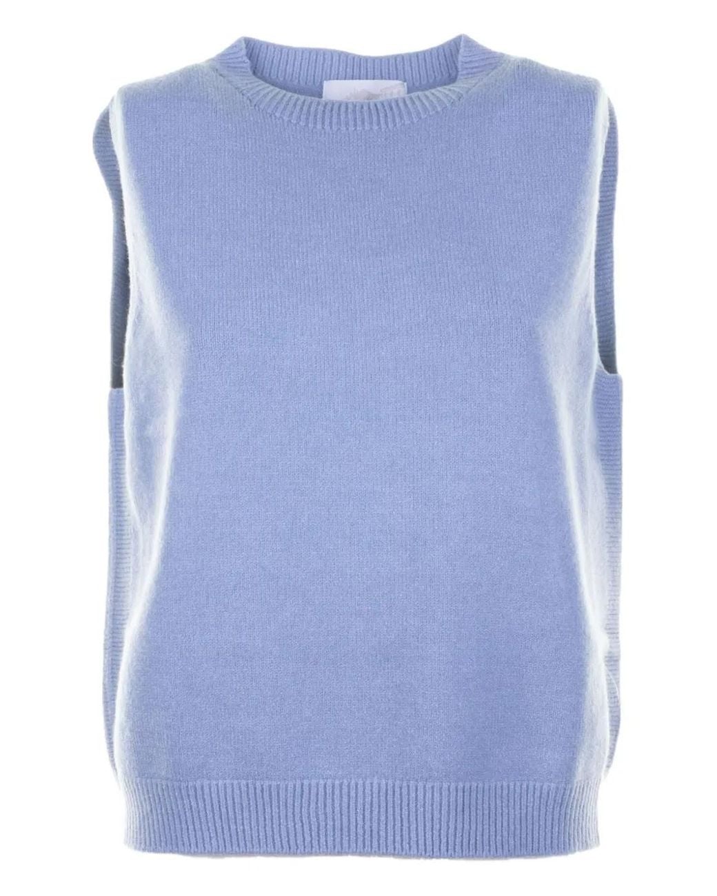 Cinque Blue Crew-Neck Vest