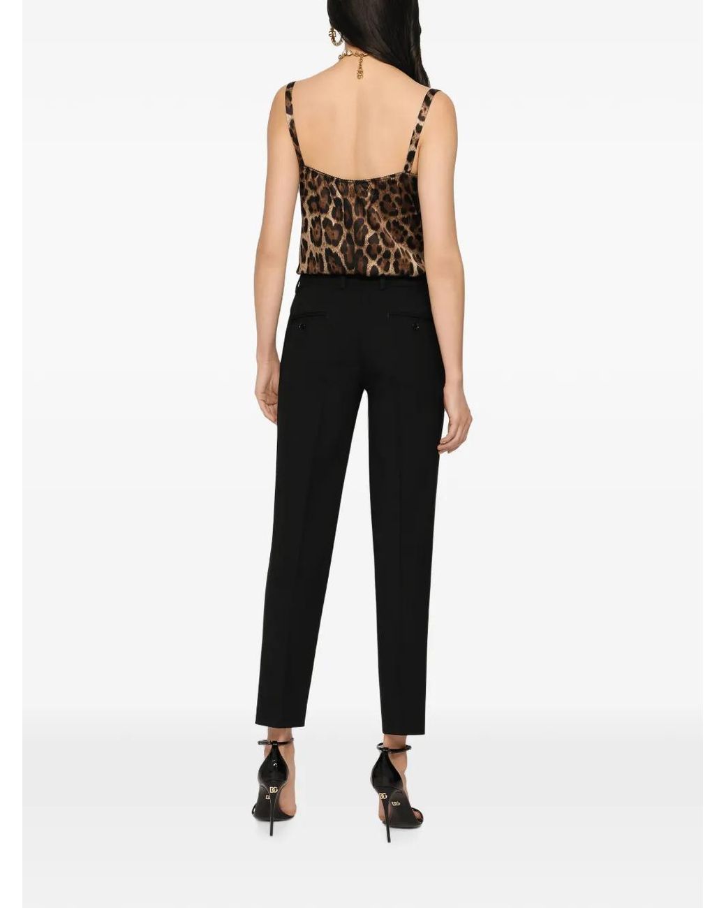 Dolce & Gabbana Blue Slim-Cut Tailored Trousers