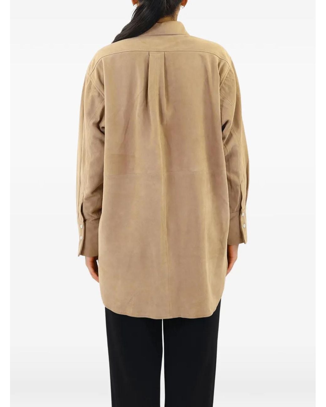 Goosecraft Natural Lizzy Suede Shirt