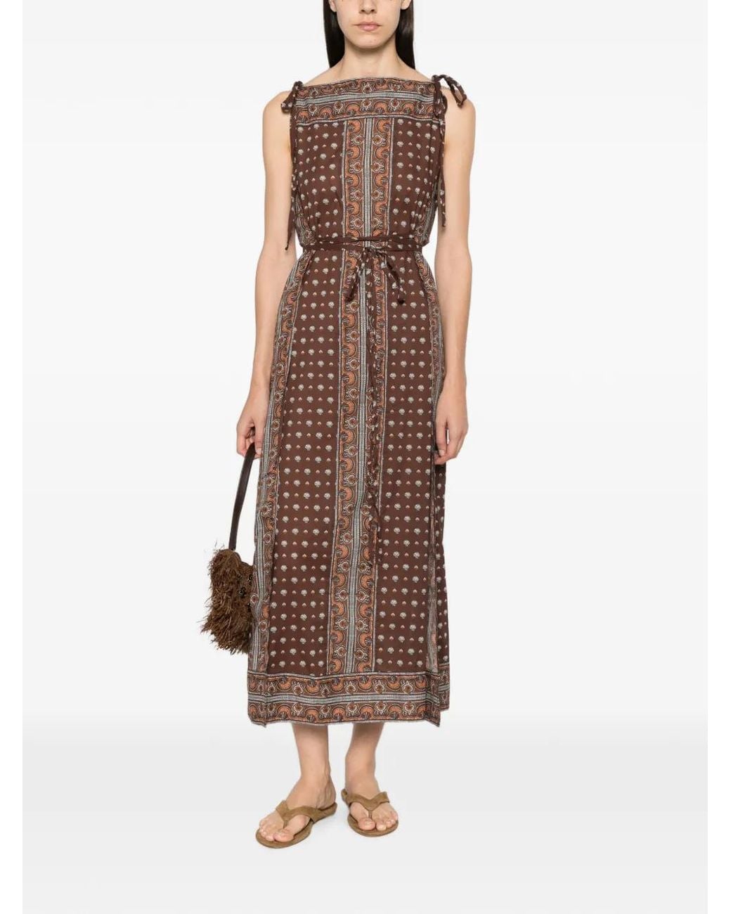 Doen Brown Robe Mi-Longue Amarante