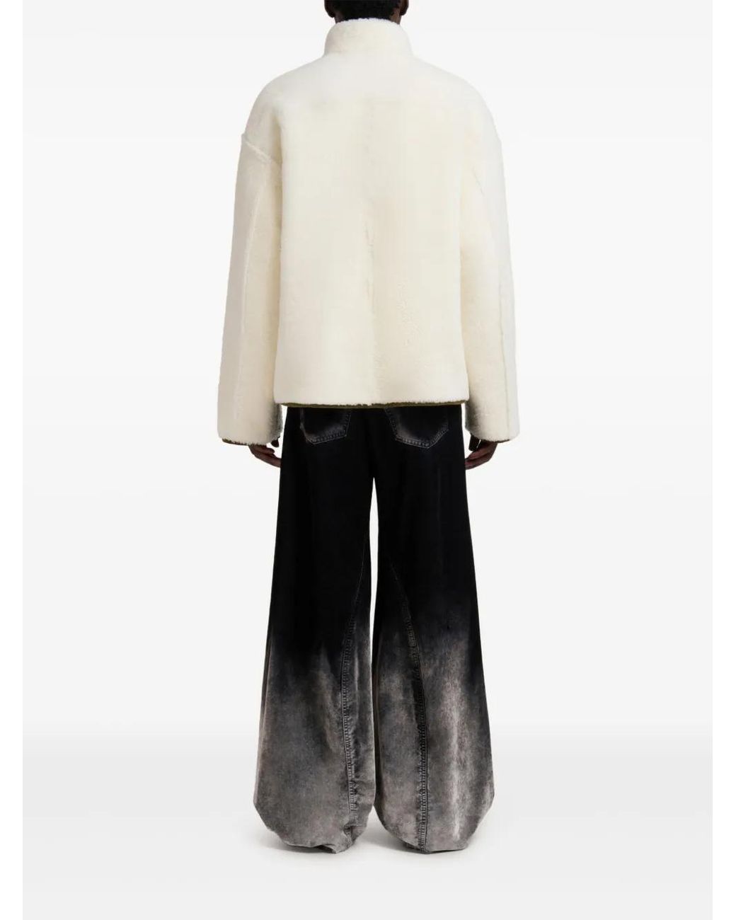 Marni Natural Zip-Up Fleece Bomber Jacket for men