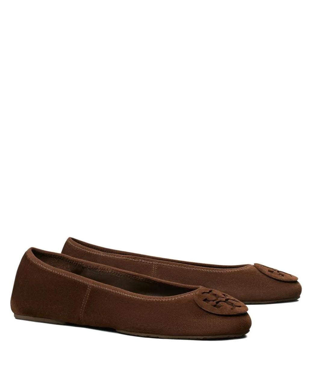 Tory Burch Brown Reva Travel Ballet