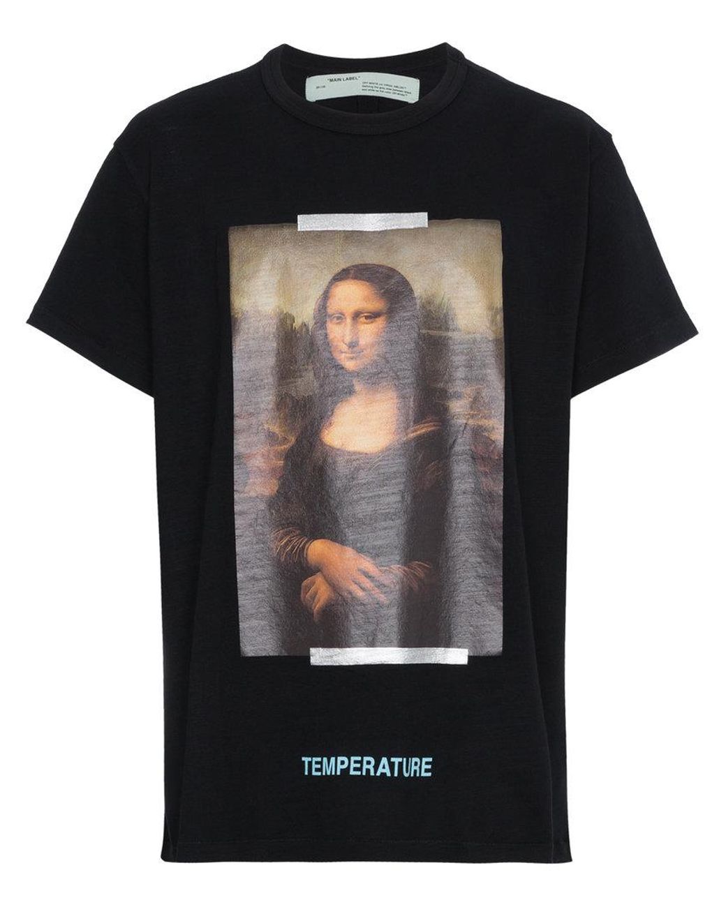 T-shirt 'Mona Lisa' da Uomo di Off-White c/o Virgil Abloh in Nero | Lyst