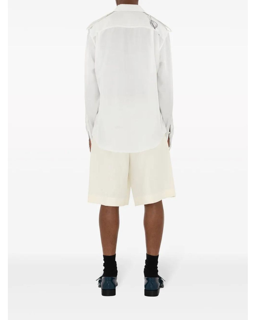 Burberry White Shorts for men
