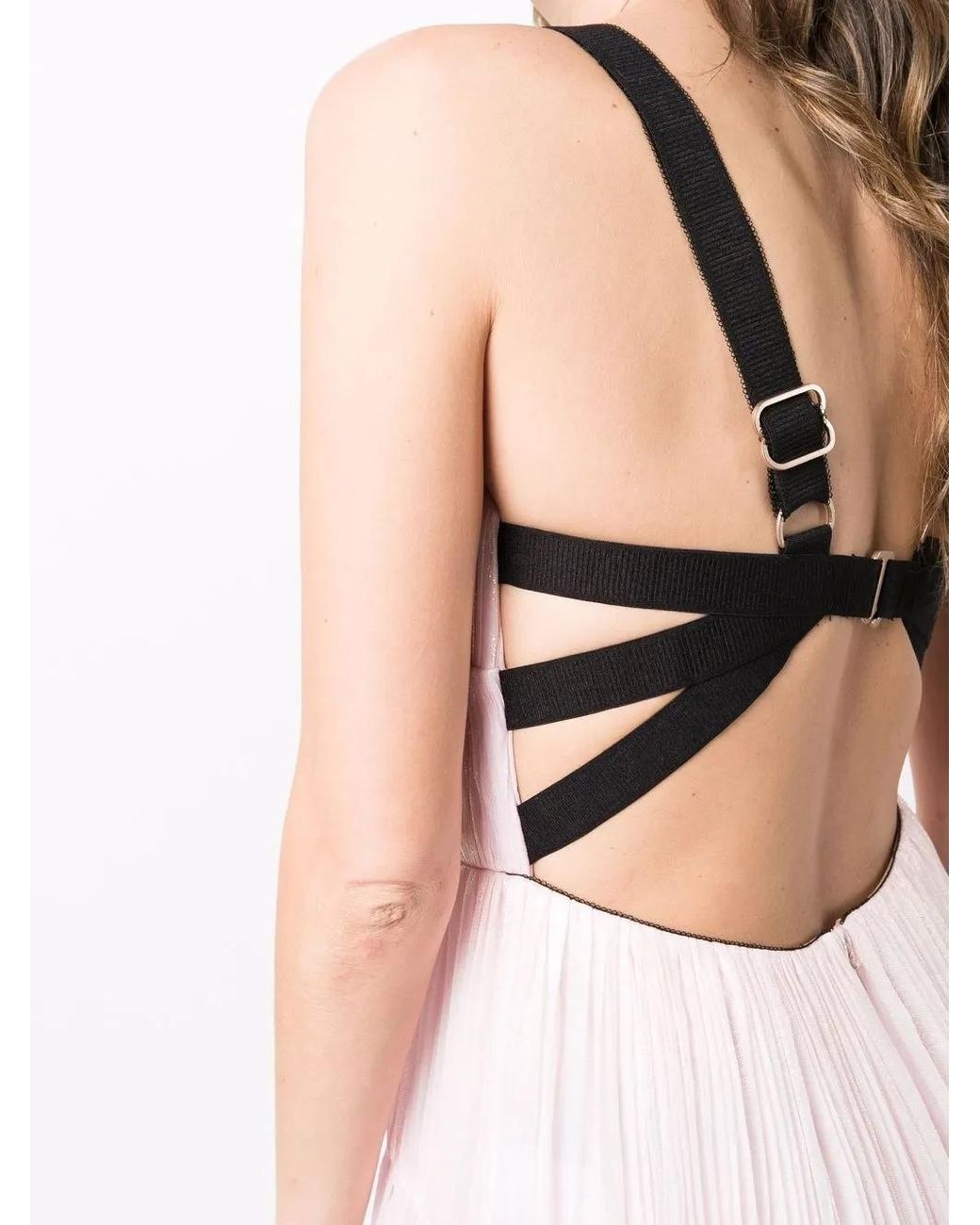 Maria Lucia Hohan Pink V-Neck Sleeveless Dress
