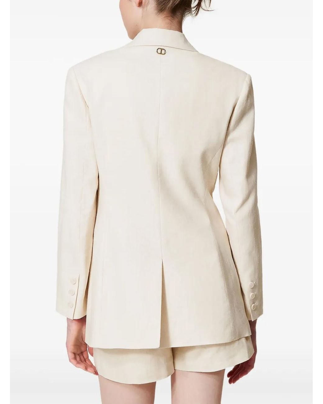 Twinset Natural Embroidered Blazer