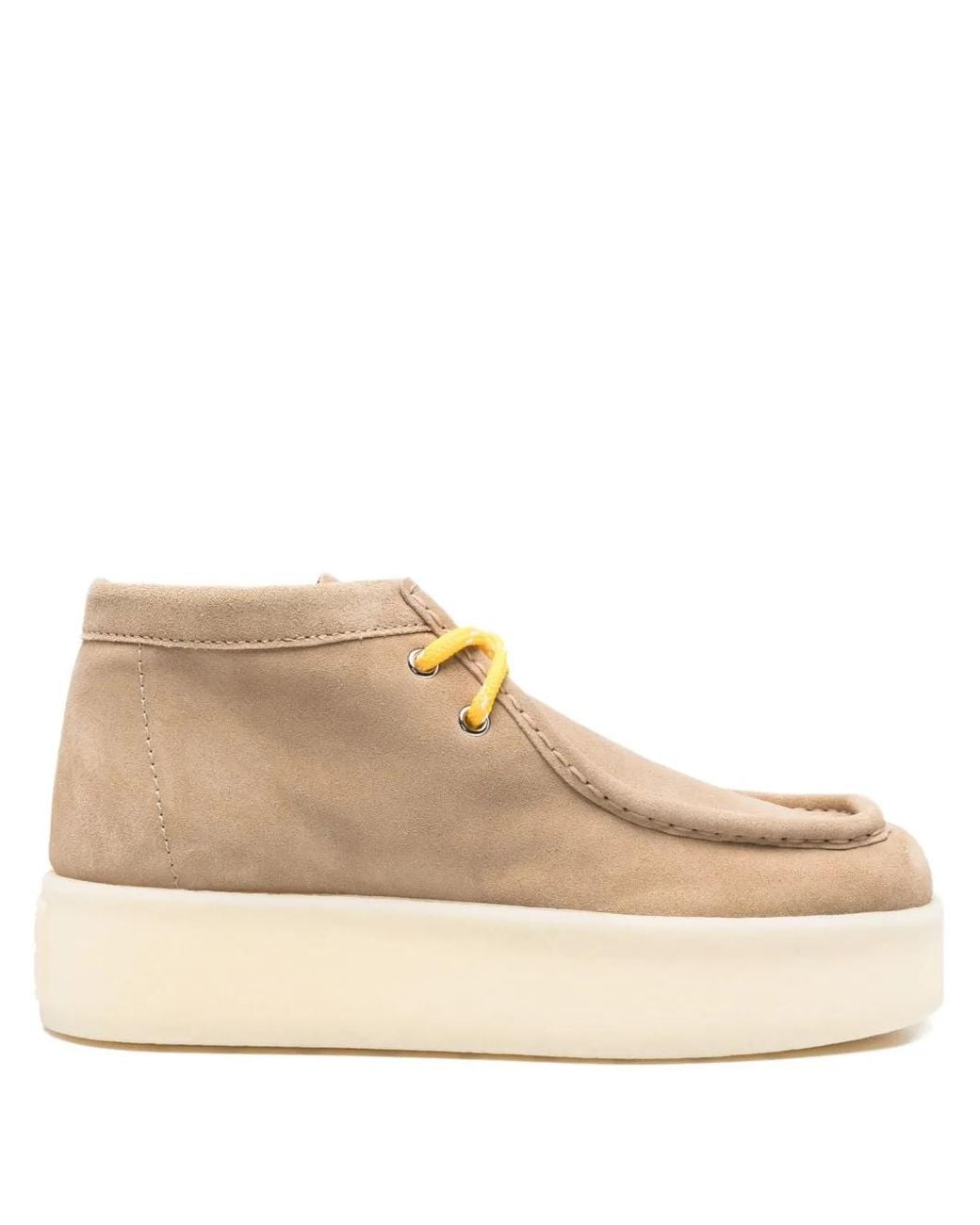 Miu Miu Natural 45Mm Suede Desert Boots