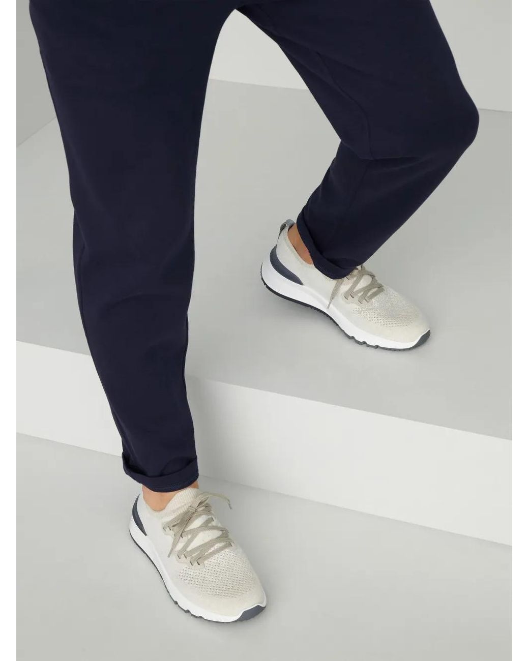 Brunello Cucinelli Natural Sneakers for men