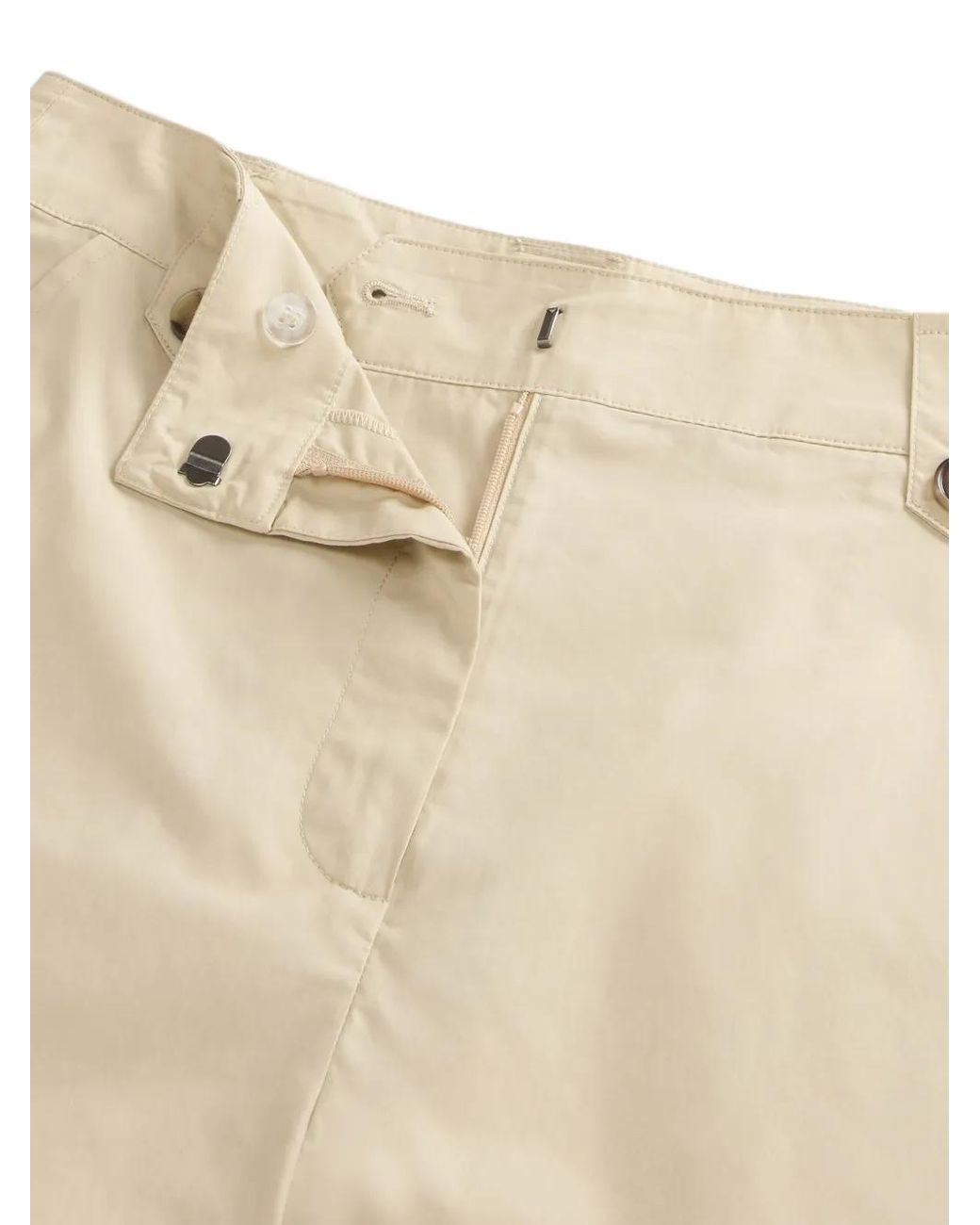 Woolrich Natural Belt Loops Shorts