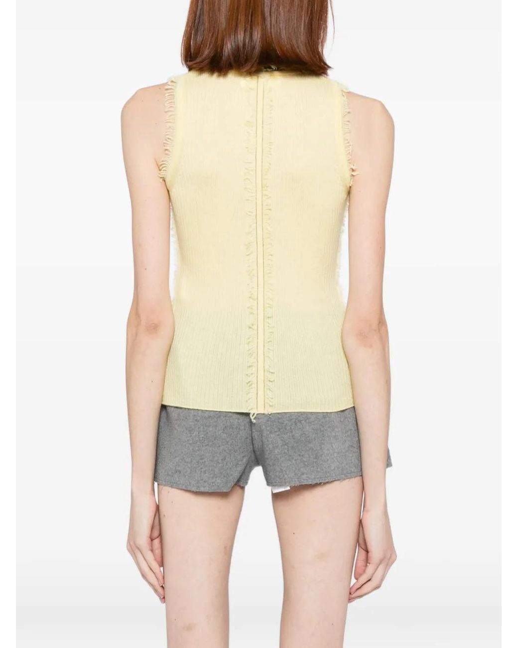 Chaleco De Cachemira CUDDLEUP de color Yellow