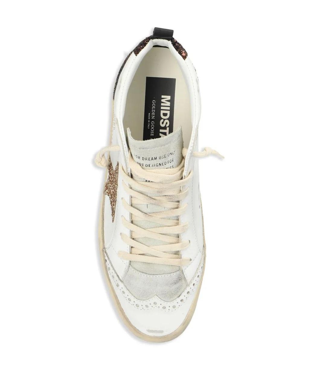 Golden Goose Mid-Cut Sports Shoes 'Mid Star Classic' in White