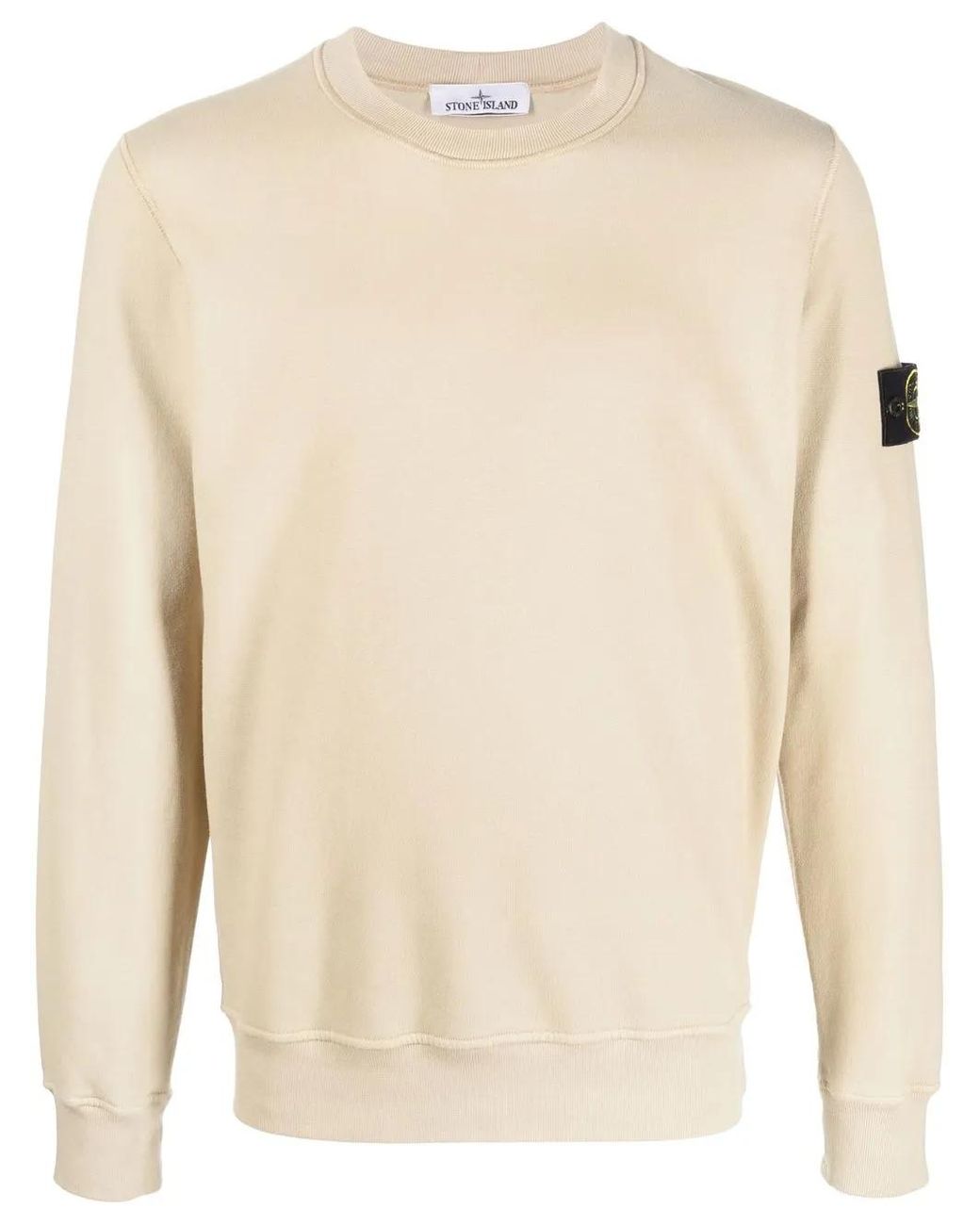 Stone Island Natural Compass-Patch Sweatshirt for men