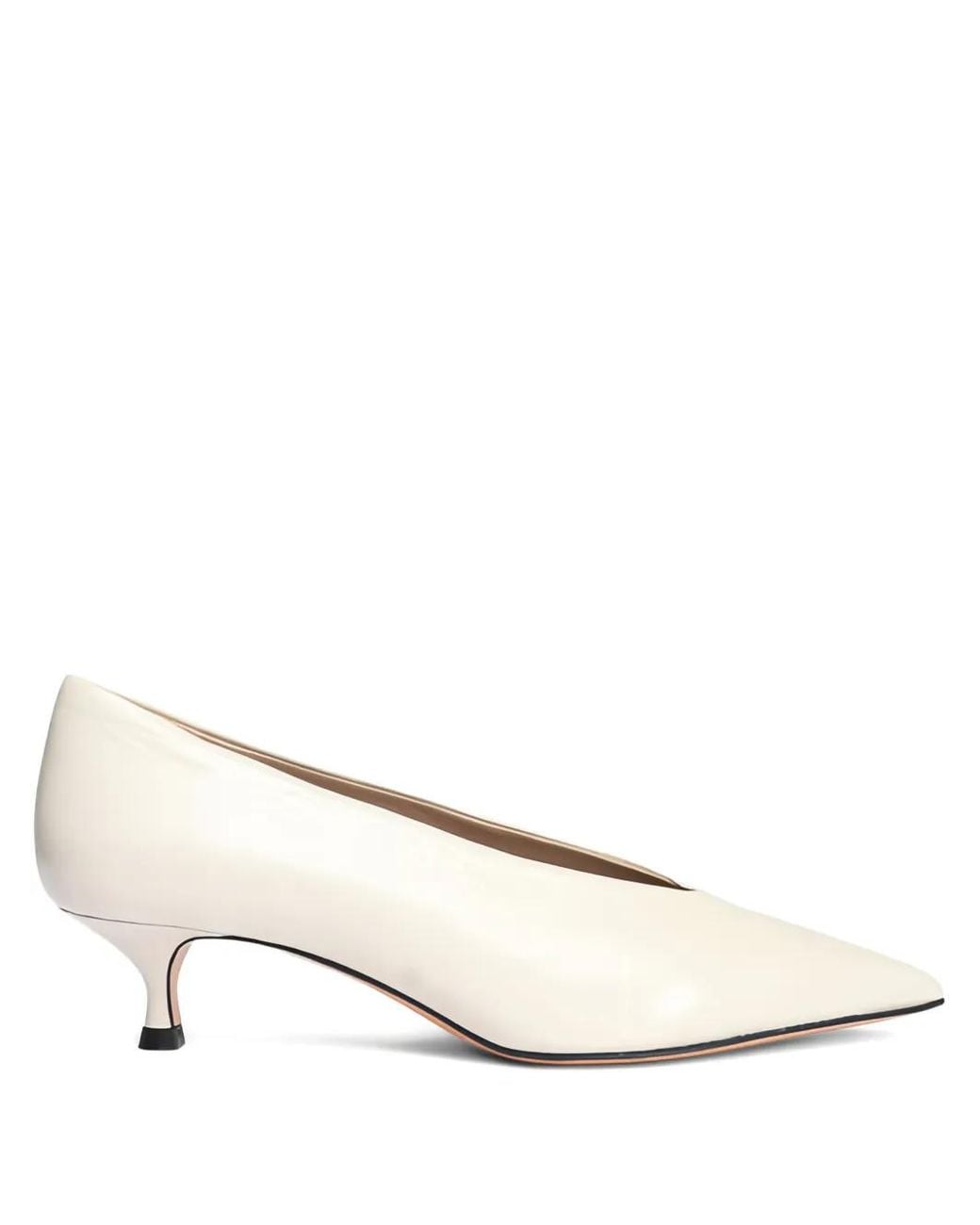 Le Monde Beryl Natural Babouche Kitten Pumps