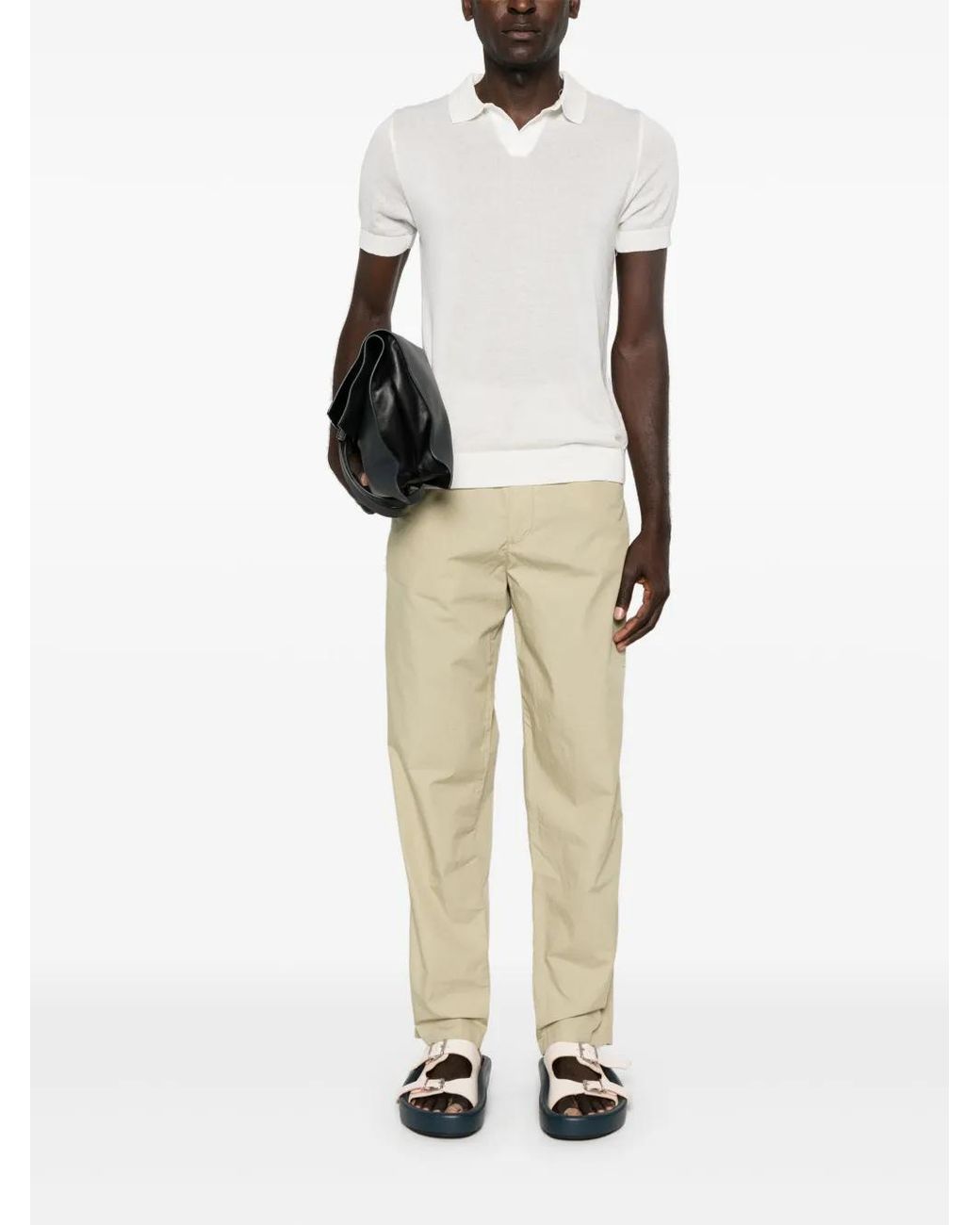 Closed Natural Dover Tapered Trousers for men